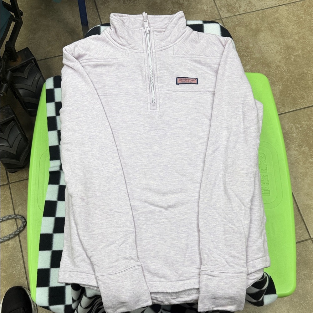 Vineyard Vines Soft Pink Half-Zip Sweater